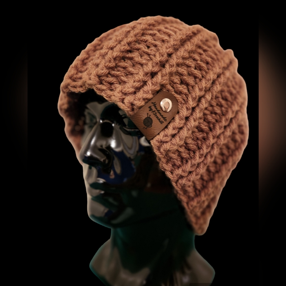 Men's Crochet Ribbed Beanie